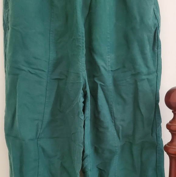 Tradlands Paloma Linen Pants in Emerald - Picture 8 of 12
